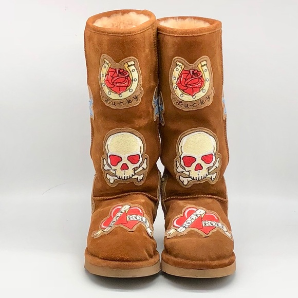 chooka Shoes - Chooka Tattoo City Suede Sheepskin Lined Boots